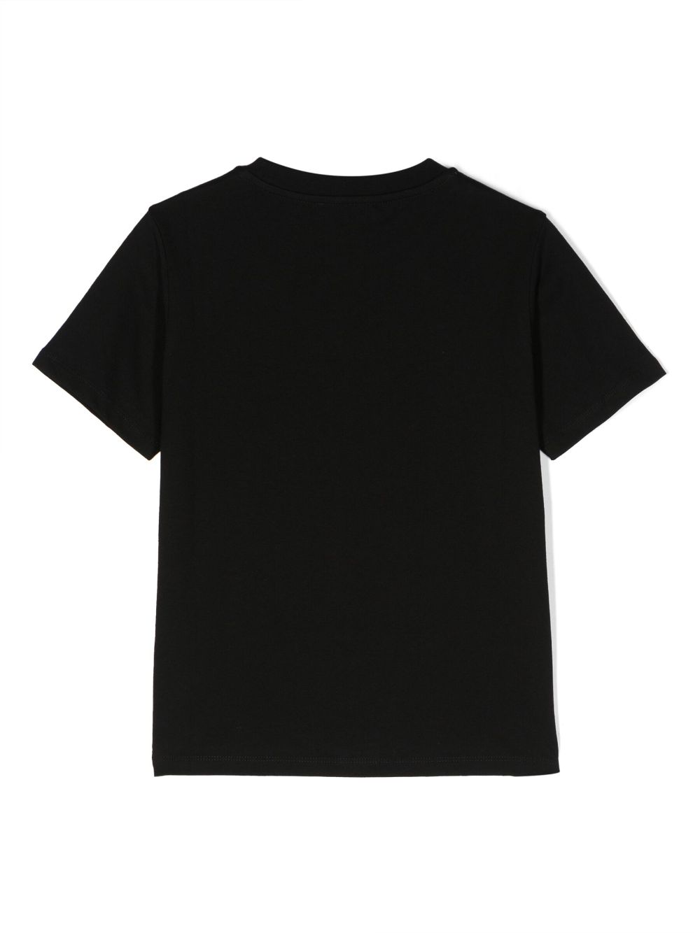 Shop Balmain Logo-print Crew-neck T-shirt In Black