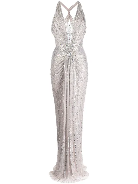Jenny Packham Lana crystal-embellished maxi dress