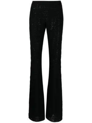 【関税&送料込】Givenchy Satin Flare Pants Givenchy Flared Satin Trousers | Black | FARFETCH JO