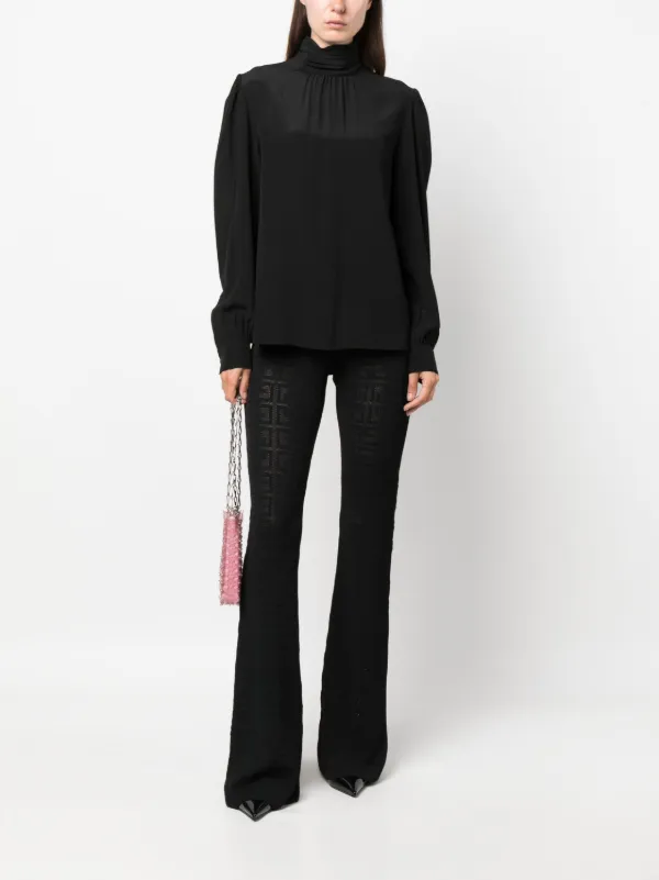 【関税＆送料込み】Givenchy Flared Trousers Givenchy high-waisted Flared Trousers | Black | FARFETCH