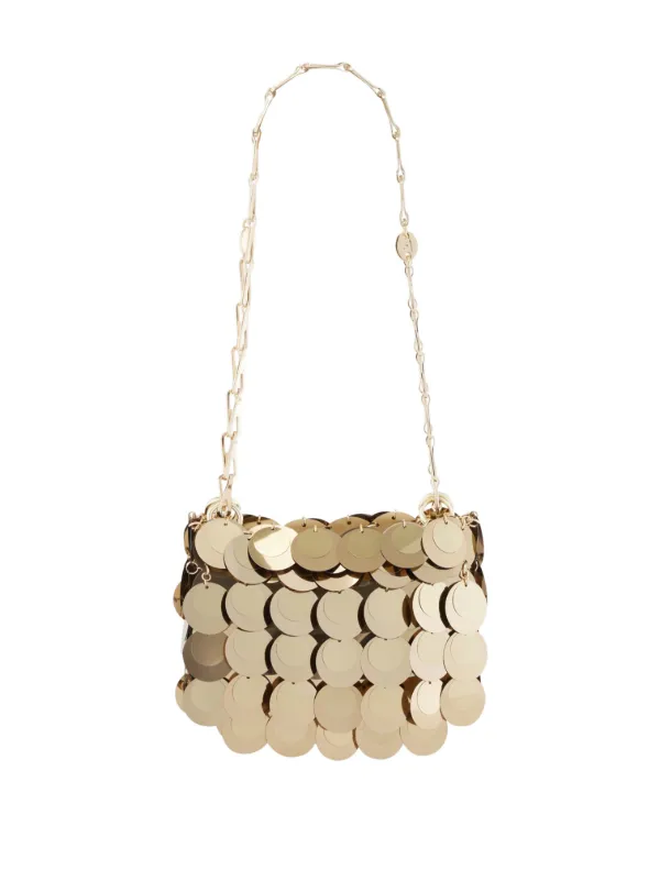 ショルダーバッグ・ポシェット Shoulder Bag - Rabanne - l - Gold Rabanne Mini Sparkle Layered Bag | Gold | FARFETCH