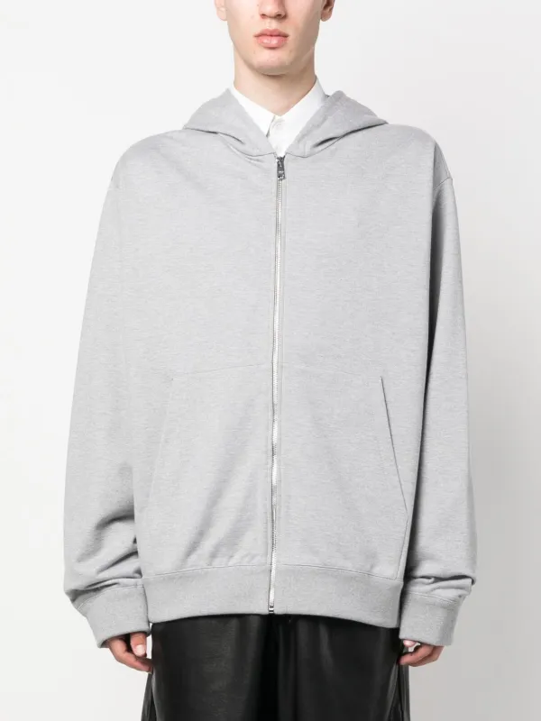 パーカー・フーディ PRADA Men Hoodies UJL21CSOOO16HGF0207 grey Prada Re-Nylon logo-print Hoodie | Grey | FARFETCH NO