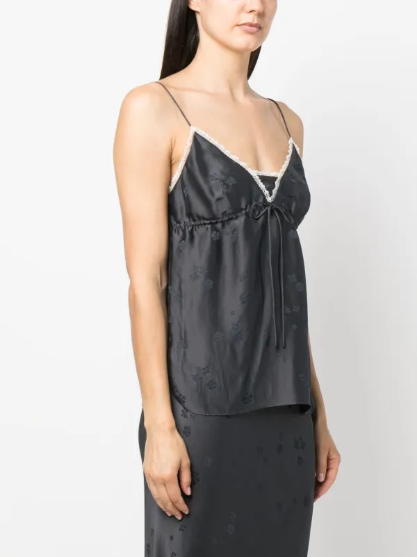 DOROTHEE SCHUMACHER◆ノースリーブブラウス/3/コットン/NVY Dorothee Schumacher ノースリーブ トップ | ブルー | FARFETCH JP