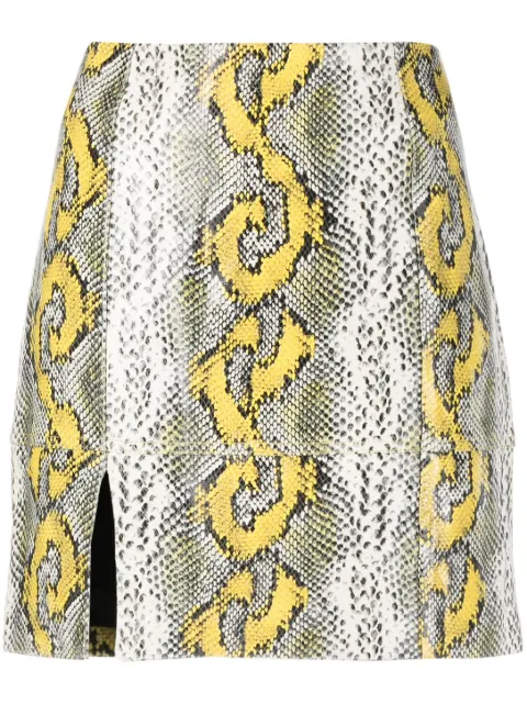 Dorothee Schumacher python-print leather miniskirt