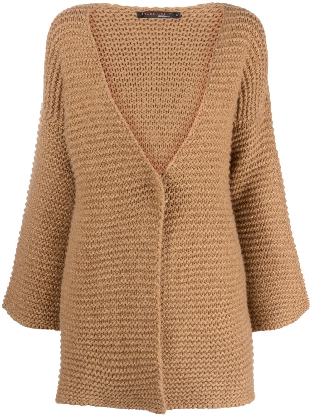 Incentive! Cashmere open-front cashmere cardigan - Brown