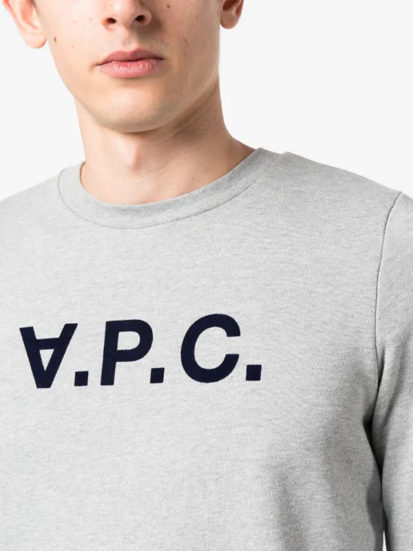 【関税込み】A.P.C. グレー Item スウェットシャツ A.P.C. ロゴ スウェットシャツ | グレー | FARFETCH JP