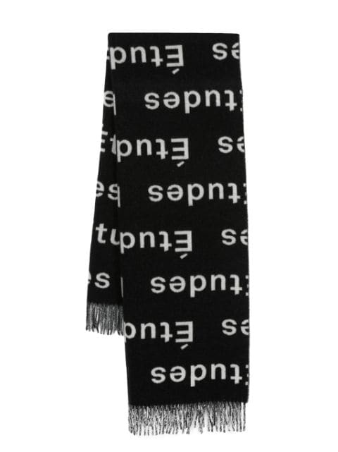 Etudes Magnolia logo-print scarf