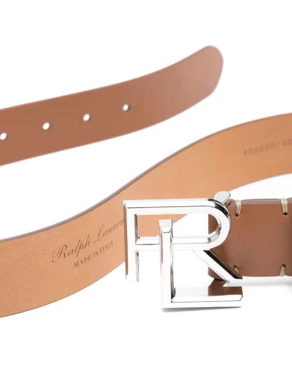 Ralph Lauren Collection ロゴバックル レザーベルト | ブラウン