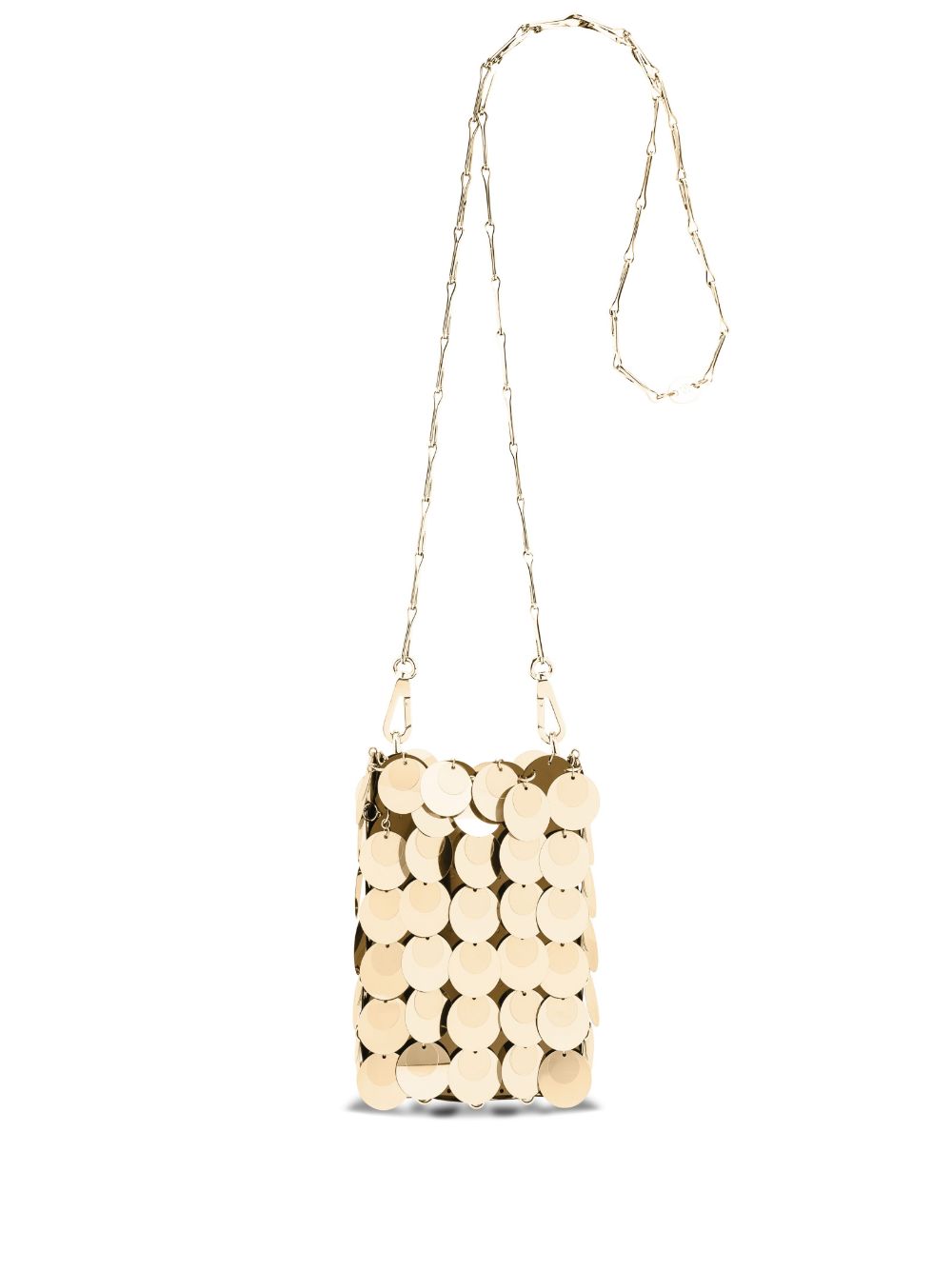 Rabanne mini Sparkle Hobo bag - Gold