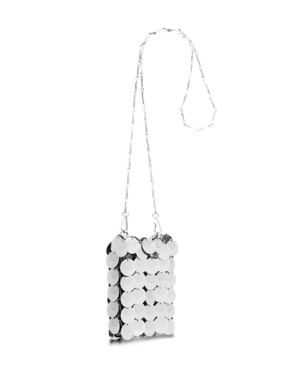 Rabanne Mini Sparkle Hobo Bag | Silver | FARFETCH