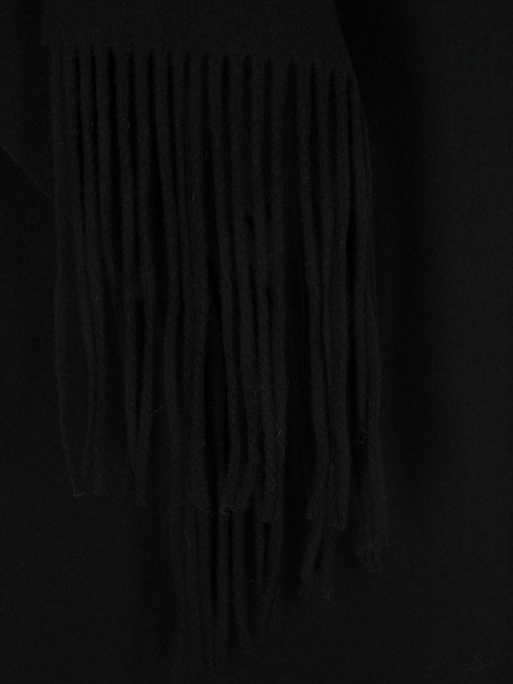 Shop Iro Fringed-edge Wool Scarf In Black