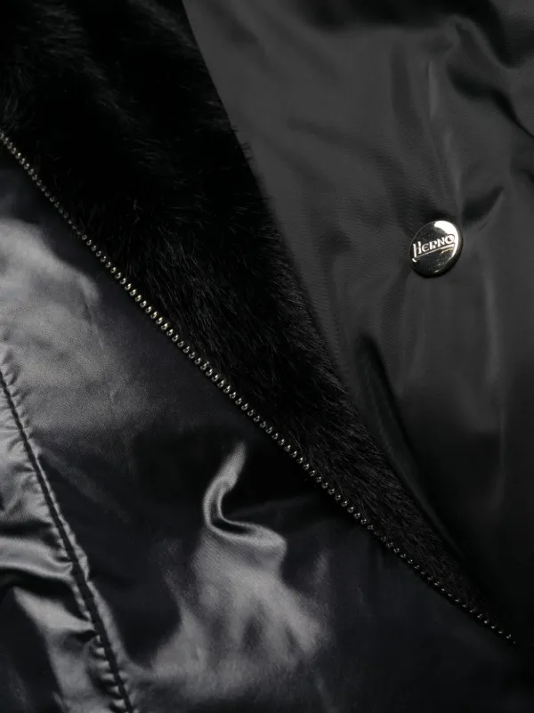 Herno Hooded Quilted Coat | Black | FARFETCH