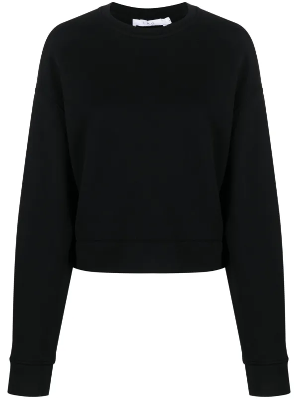 IRO logo-print Cotton Sweatshirt Black FARFETCH OM