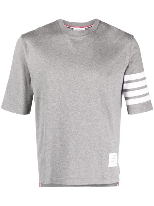 T-shirt à détail 4 bandes signature - Thom Browne - Modalova