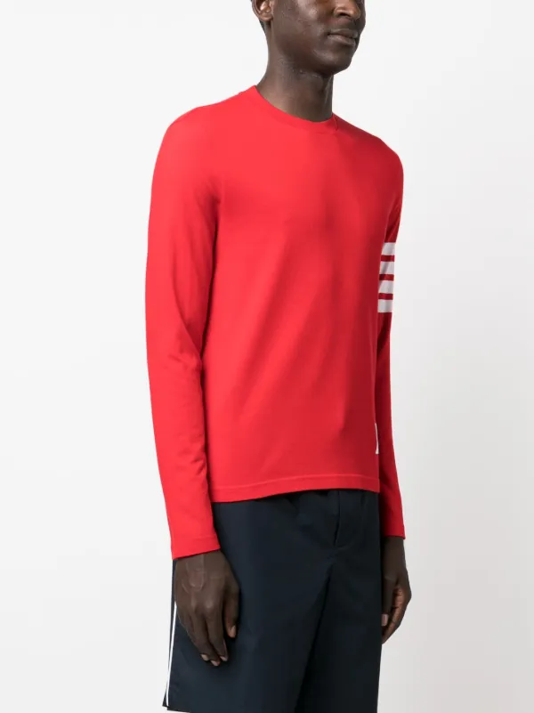 Thom Browne 4-Bar Stripe 2003-print T-shirt | Red | FARFETCH