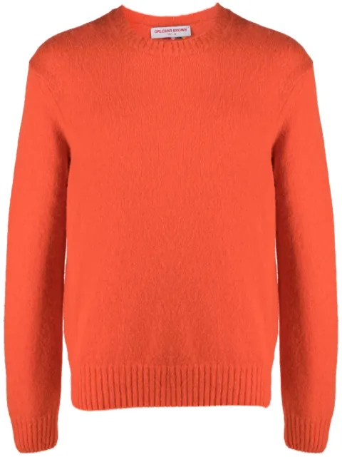 Orlebar Brown Lorca logo-patch knitted jumper