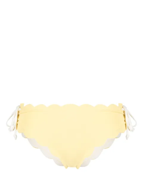 Marysia Spring Tie scallop-edge bikini bottoms
