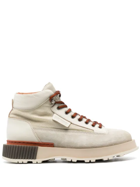 Buttero lace-up suede boots