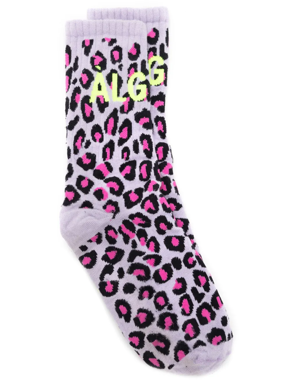 Àlg Par de meias com estampa de leopardo | Roxo | Image 1