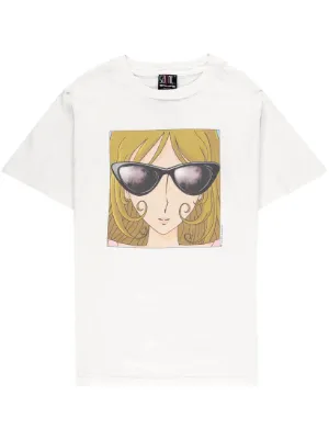 SAINT MXXXXXX Consume graphic-print Cotton T-shirt | White | FARFETCH