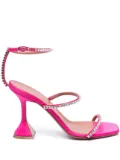 Amina Muaddi Gilda 95mm crystal-embellished sandals - Pink