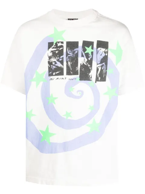 SAINT MXXXXXX graphic-print cotton T-shirt