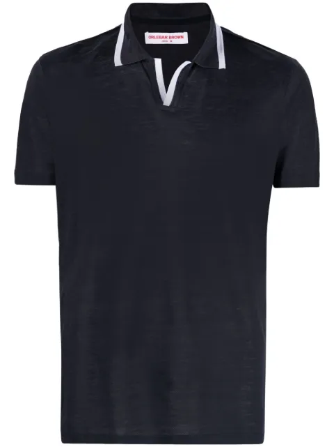 Orlebar Brown Felix linen piqué polo shirt