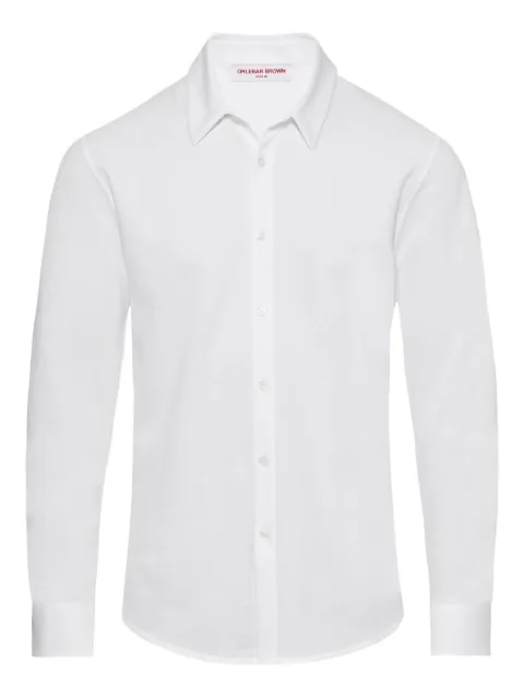 Orlebar Brown Giles piqué cotton shirt