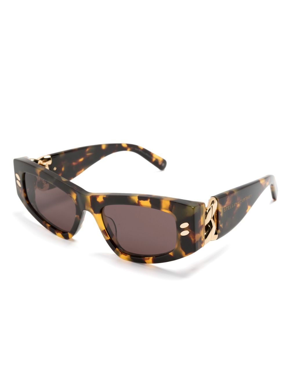 Image 2 of Stella McCartney Eyewear tortoiseshell-effect rectangle-frame sunglasses
