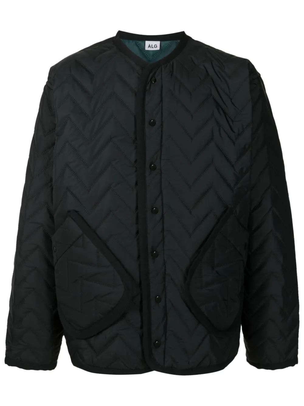 Àlg Jaqueta matelassê chevron | Preto | Image 1