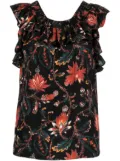 Ulla Johnson Tulip floral-print blouse - Black