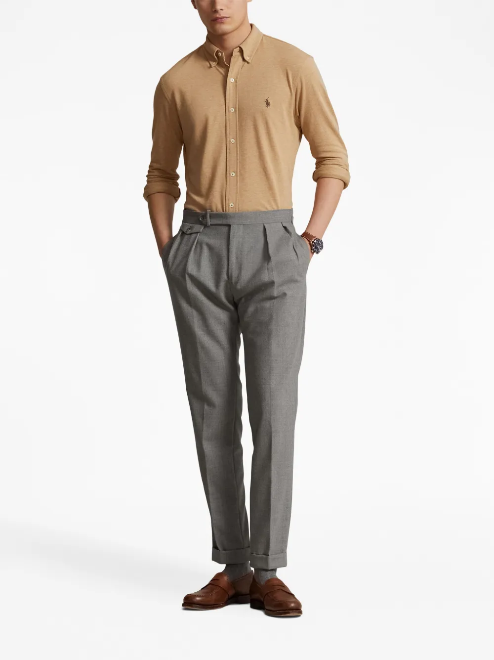 Polo Ralph Lauren Polo Pony-embroidered cotton shirt | Image 2