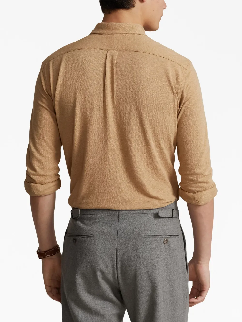 Polo Pony-embroidered cotton shirt