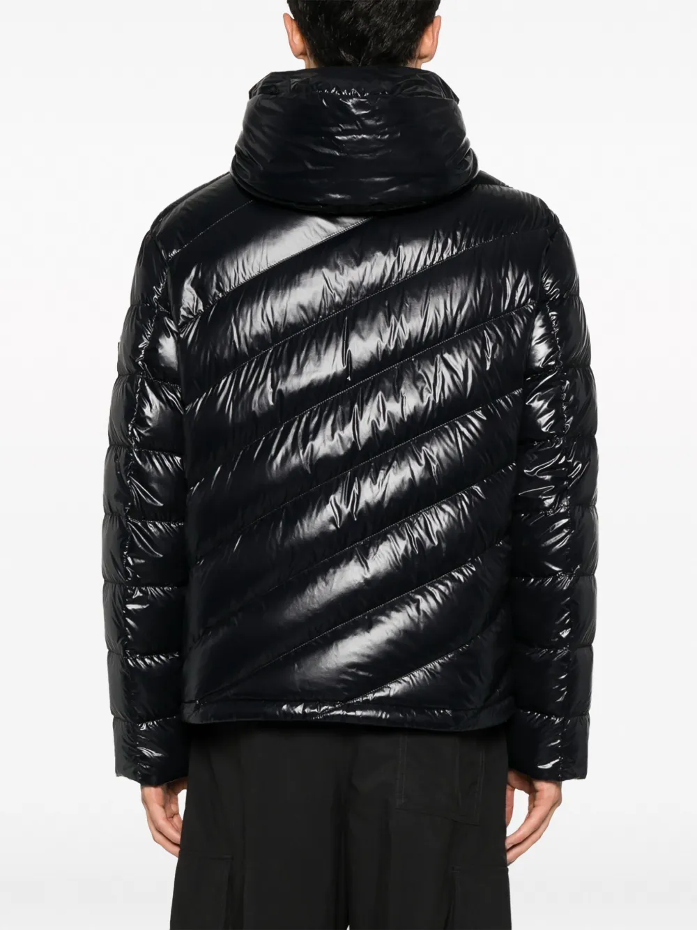 Shop Moncler Shama Logo-print Quilted Puffer Jacket In Schwarz