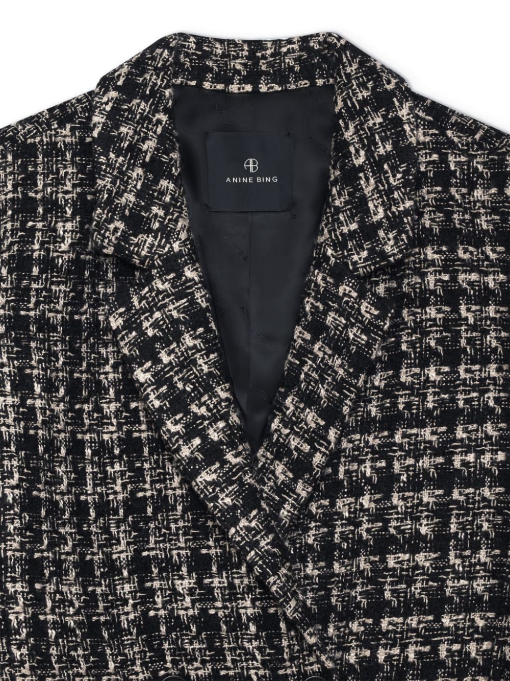 ANINE BING Madeleine Tweed double-breasted Blazer - Farfetch