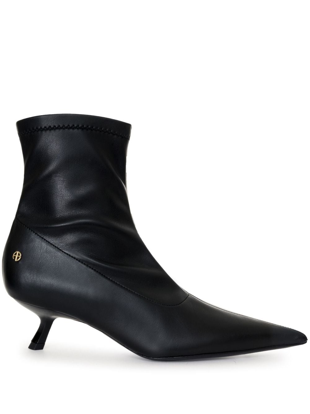 Shop Anine Bing Hilda 50mm Ankle Boots In Black