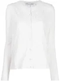 Oscar de la Renta chantilly-lace long-sleeve cardigan - White