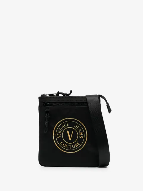 Versace Jeans Couture logo-patch messenger bag