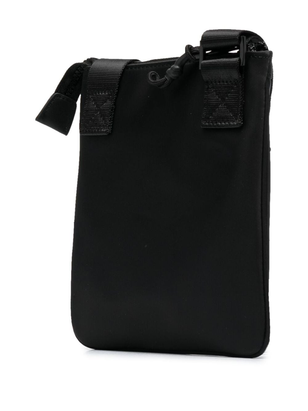 Shop Versace Jeans Couture Logo-patch Messenger Bag In Black