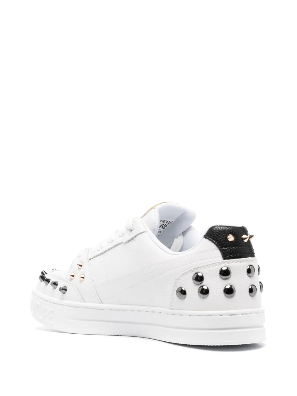 Cheap Versace Jeans Couture spiked stud-design leather sneakers Women