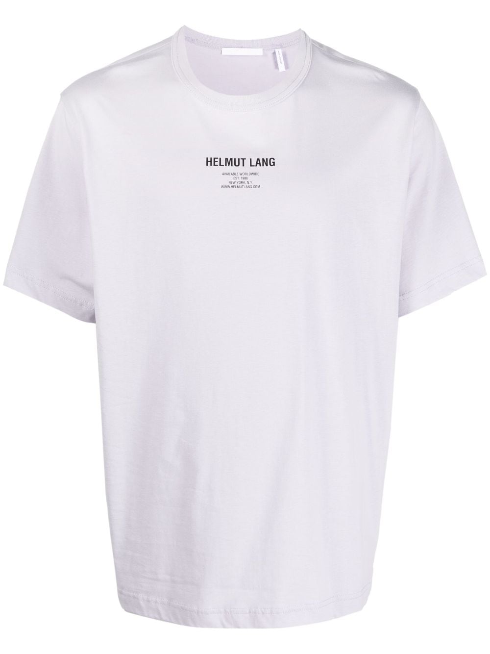 Helmut Lang logo-print cotton T-shirt - Purple