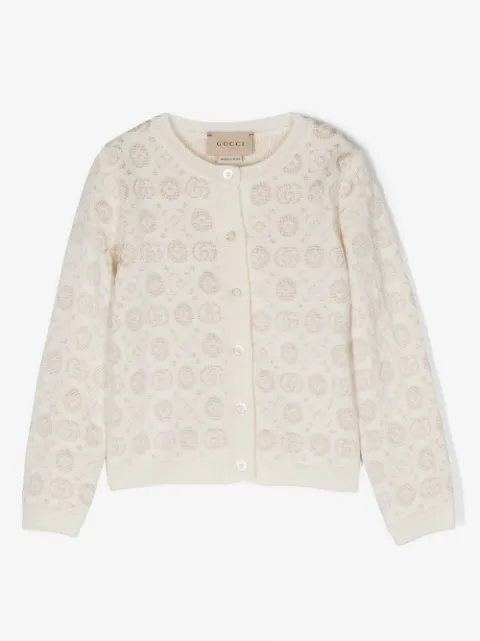 Gucci Kids Double-G wool cardigan 