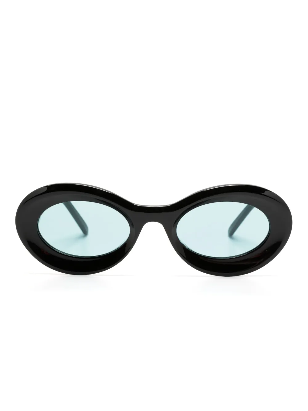 Loewe Loop Oversized Round-frame Acetate Sunglasses In Black