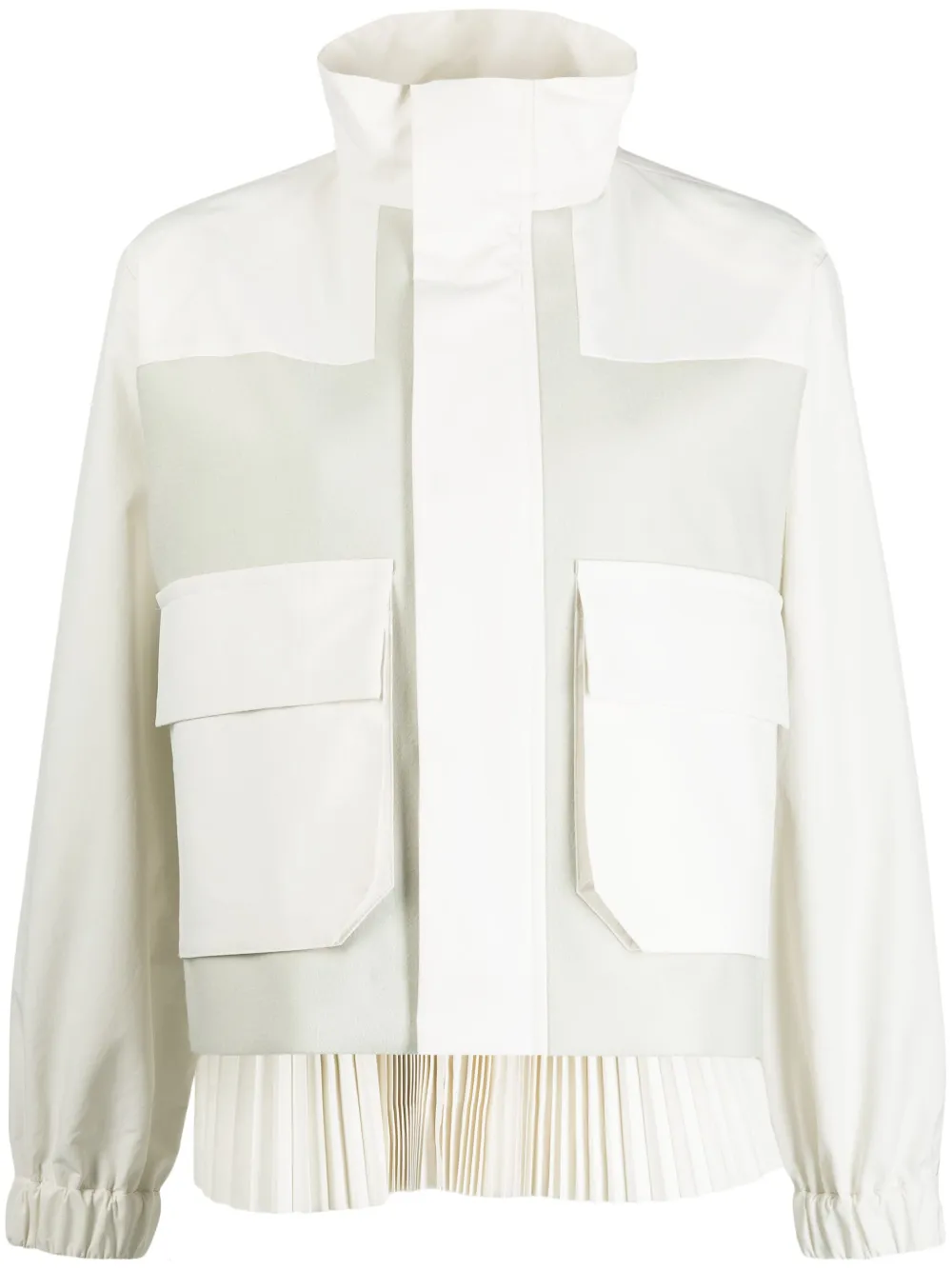 Sacai Pleated Panelled Jacket - Farfetch