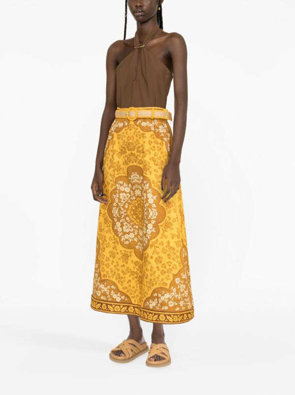 Zimmermann 2025 mustard skirt