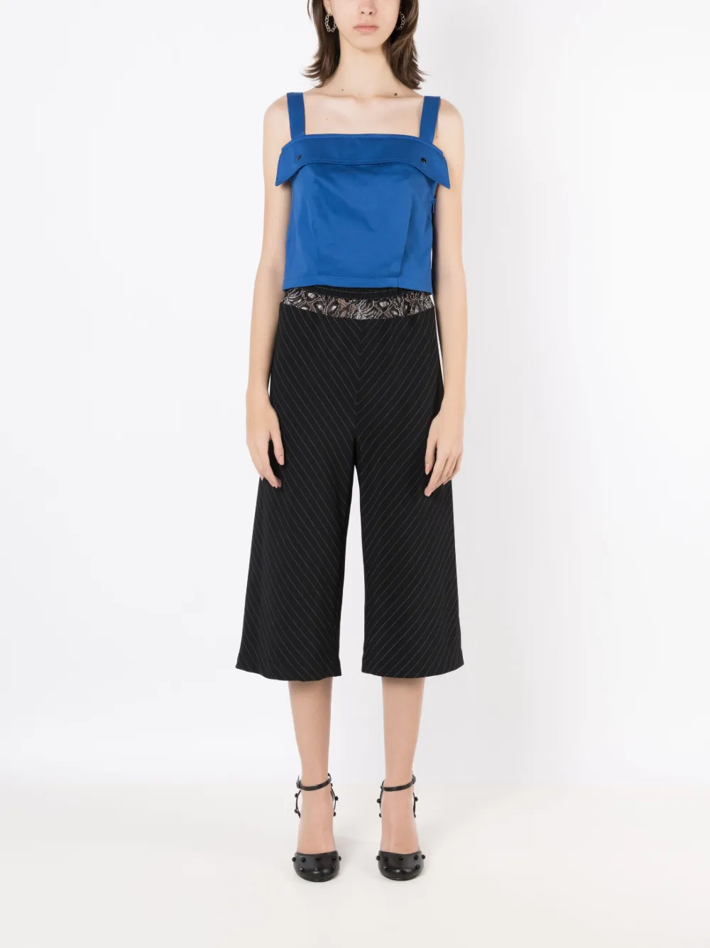 Àlg Regata cropped de algodão | Regatas | Image 2