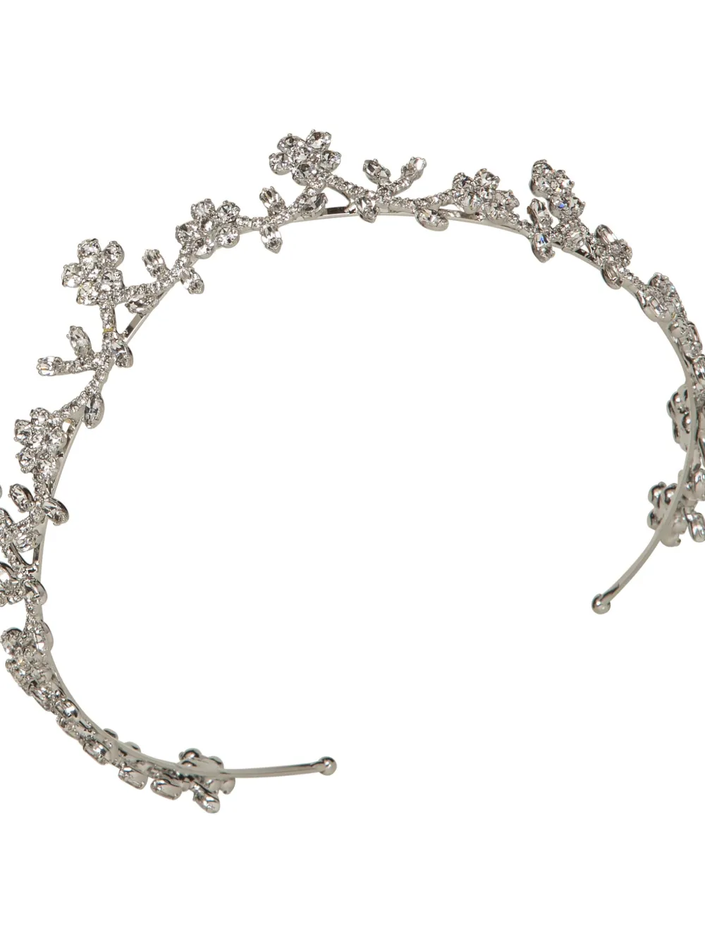 Jennifer Behr Tiara verfraaid met kristallen - Zilver