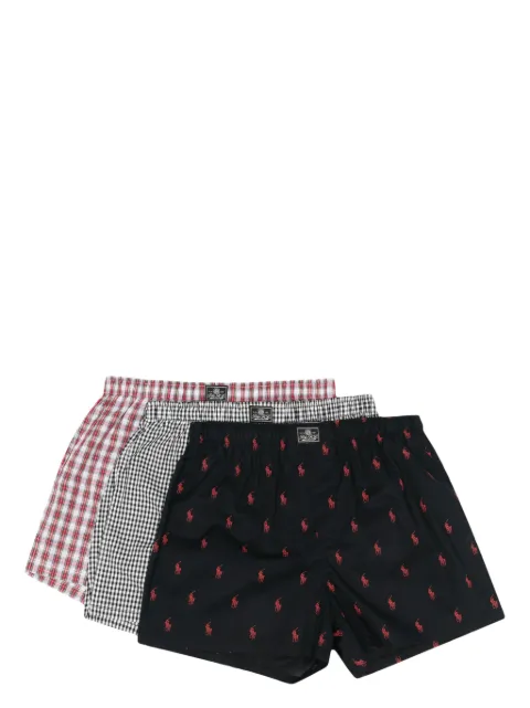 Polo Ralph Lauren logo-patch cotton boxers (pack of three)
