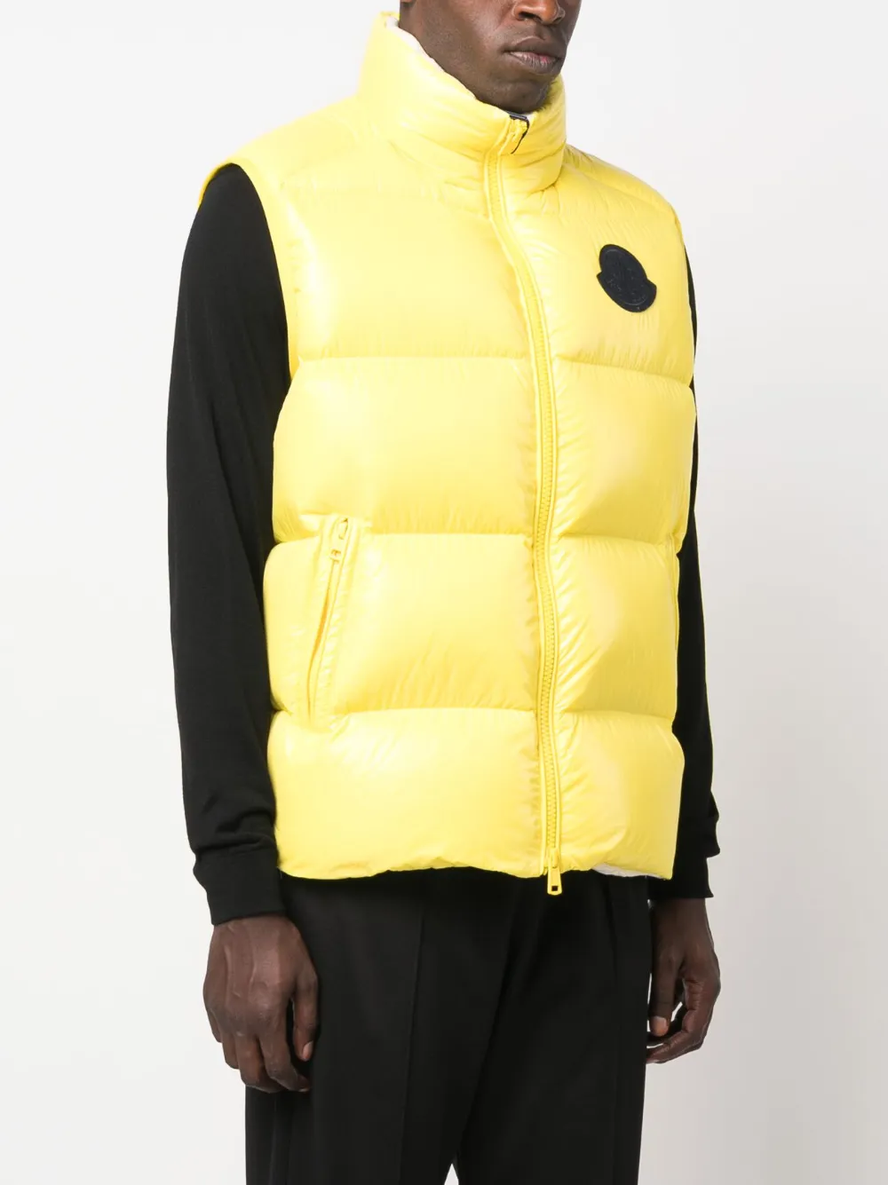 Yellow store moncler gilet