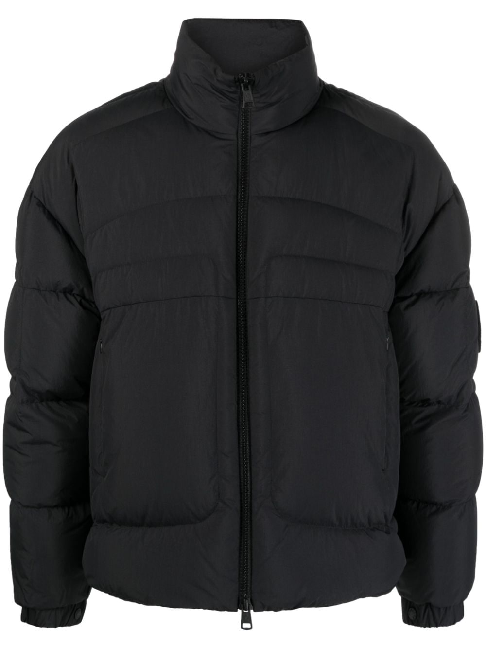 Shop Moncler Dofida Logo-patch Padded Jacket In Black